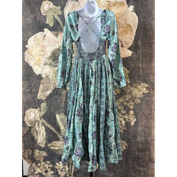 Nwt Free People A New Way Maxi Dress Size Medium - Picture 5 of 8